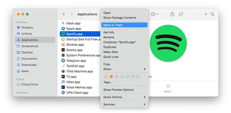 how to delete spotify on my mac