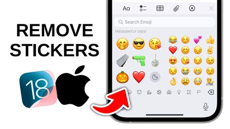 how to delete stickers on iphone keyboard ios 18