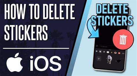 how to delete stickers on iphone text messages