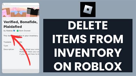 how to delete stuff from roblox inventory mobile