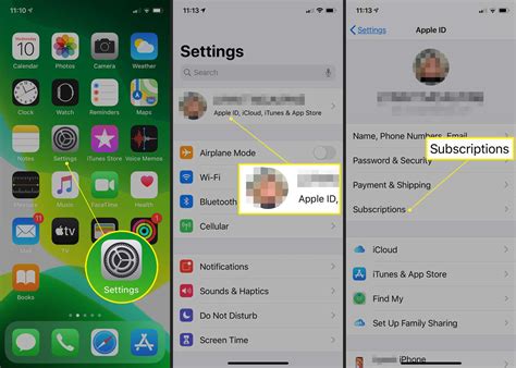 how to delete subscriptions in iphone settings