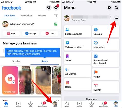 how to delete switch profile on facebook on iphone