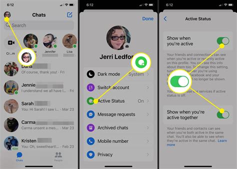how to delete switch profile on messenger