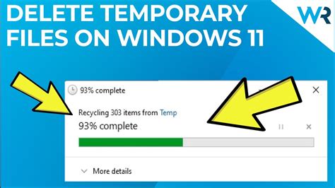 how to delete temporary files in windows 11 pro