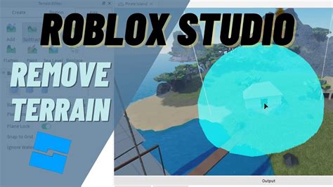 how to delete terrain in roblox studio