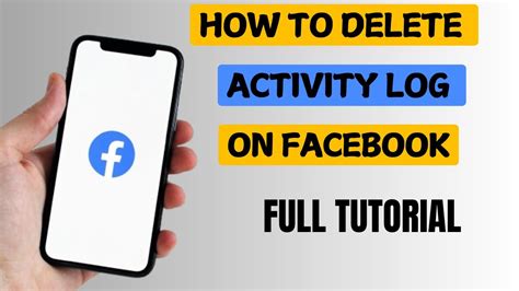 how to delete the activity log on facebook