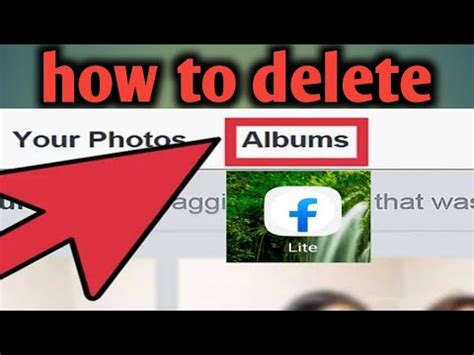 how to delete upload album in facebook