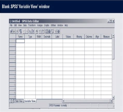 how to delete variable view in spss
