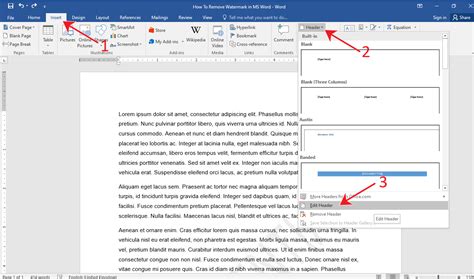 how to delete watermark in word