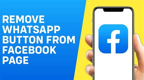 how to delete whatsapp from facebook page