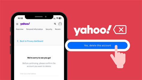 how to delete yahoo email account from android phone