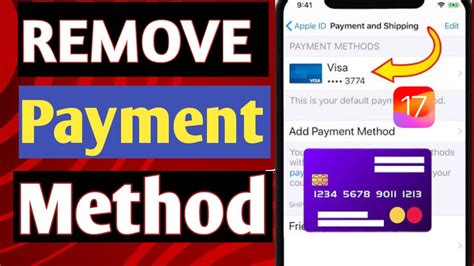 how to delete your payment method on iphone