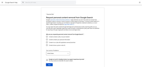 how to delete your personal information from google search