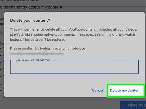 how to delete youtube account on computer