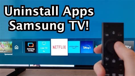 how to delete youtube app from samsung smart tv