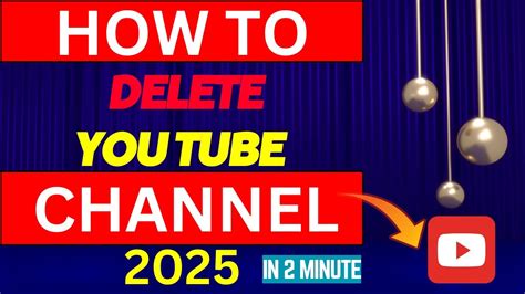 how to delete youtube channel on pc