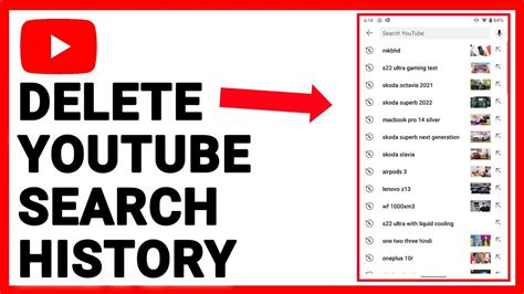 how to delete youtube search history in pc