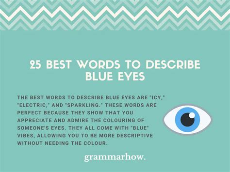 how to describe blue eyes in writing