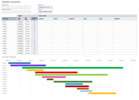 how to design a schedule template