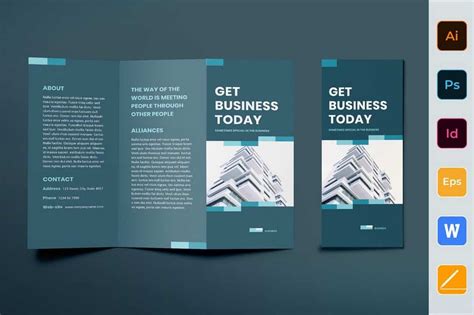 how to design a trifold brochure in word