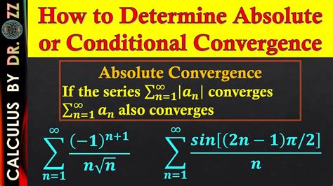 how to determine conditional convergence