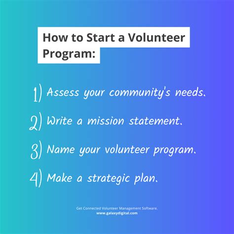 how to develop a volunteer programme in your community