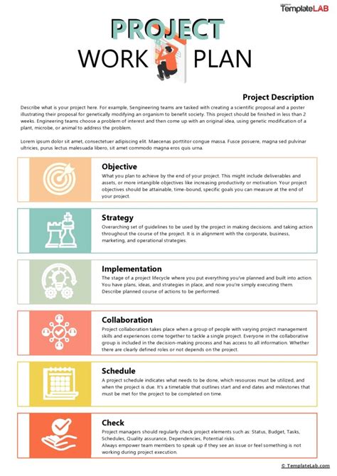 how to develop a work plan for a project