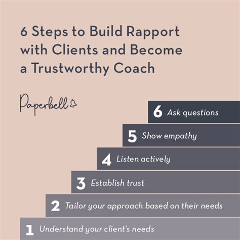 how to develop rapport with someone