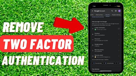 how to disable 2 factor authentication youtube