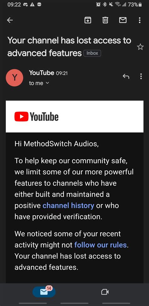 how to disable advanced features in youtube