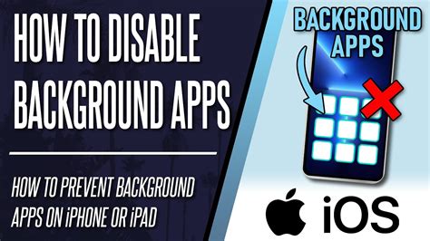how to disable background apps on iphone