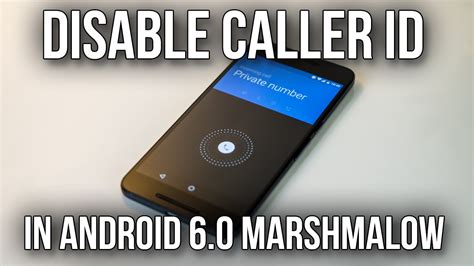 how to disable caller id android
