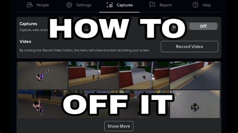 how to disable captures on roblox pc