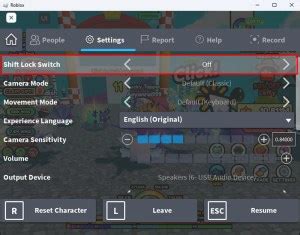 how to disable controller mode on roblox