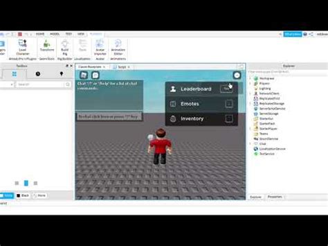 how to disable emotes in roblox studio