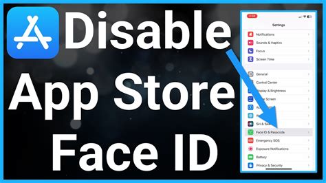 how to disable face id for app store