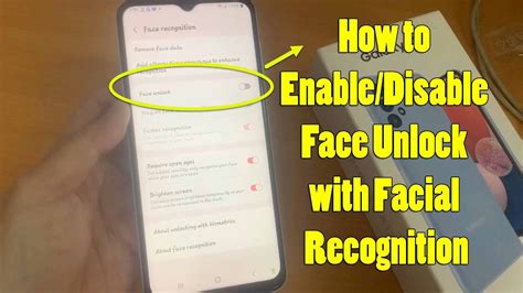 how to disable face recognition on android