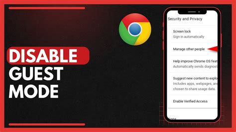 how to disable guest profile in chrome