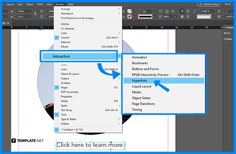 how to disable hyperlink in indesign