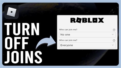 how to disable joins on roblox pc
