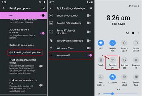 how to disable light sensor on android
