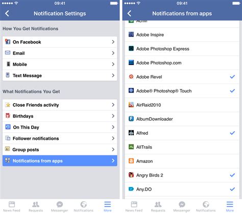 how to disable notifications on facebook app