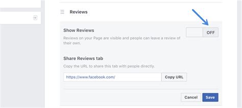 how to disable reviews on fb page
