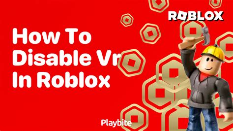 how to disable vr on roblox