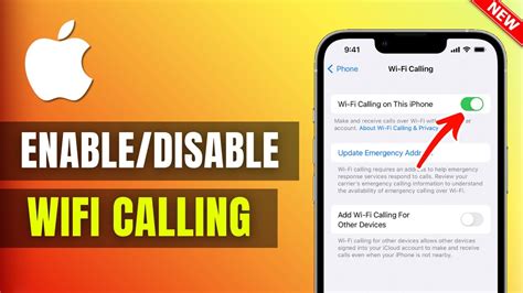 how to disable wifi calling in iphone 13