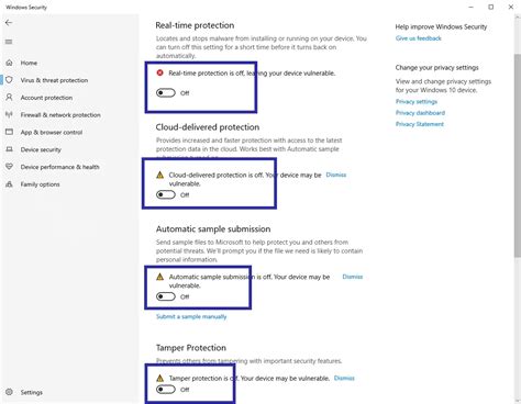 how to disable windows defender for certain apps