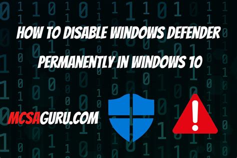 how to disable windows defender permanently reddit
