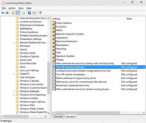 how to disable windows defender permanently using powershell