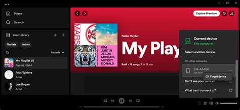 how to disconnect a device from spotify account
