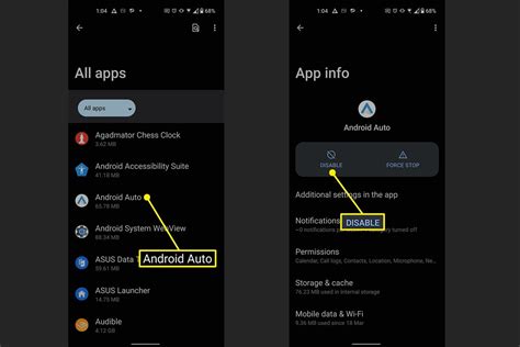 how to disconnect android auto from my phone